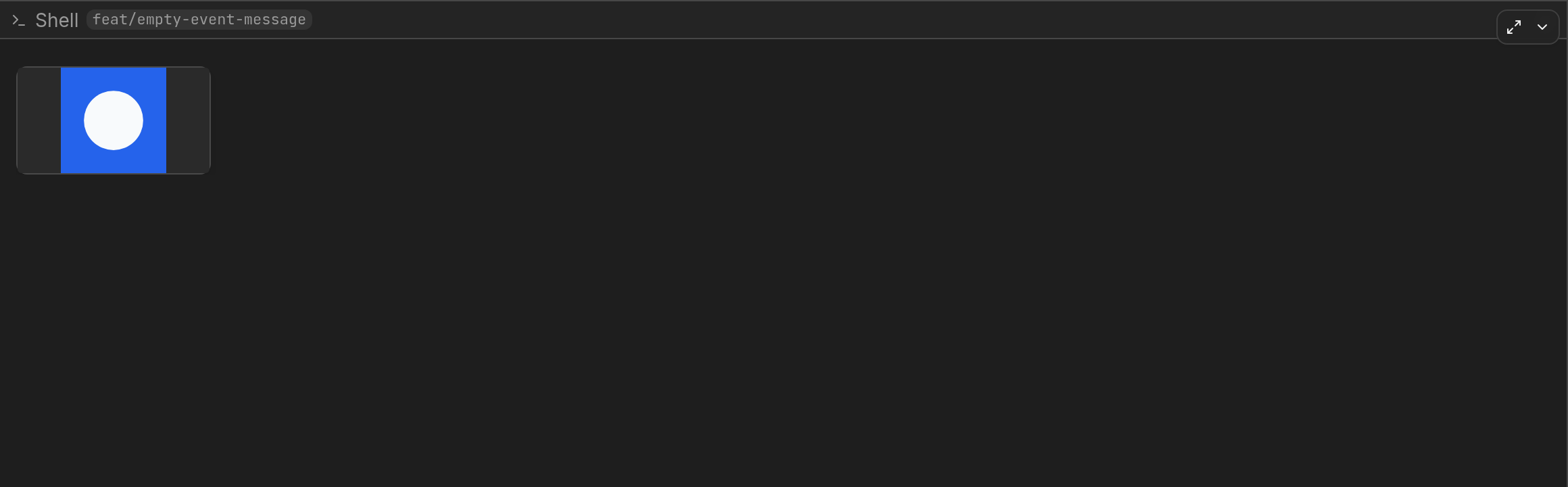 Terminal pane with an asset thumbnail from treq send